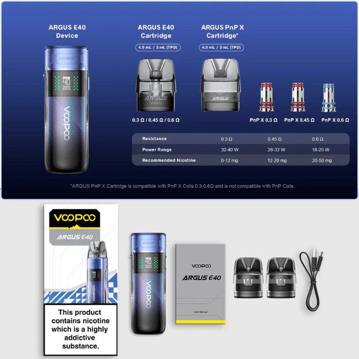 Voopoo Argus E40 Pod Kit | £10 - Image 2